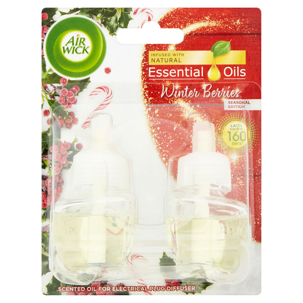 Air Wick Winter Berries Plug In Air Freshener     Refill 19ml 2 pack Image