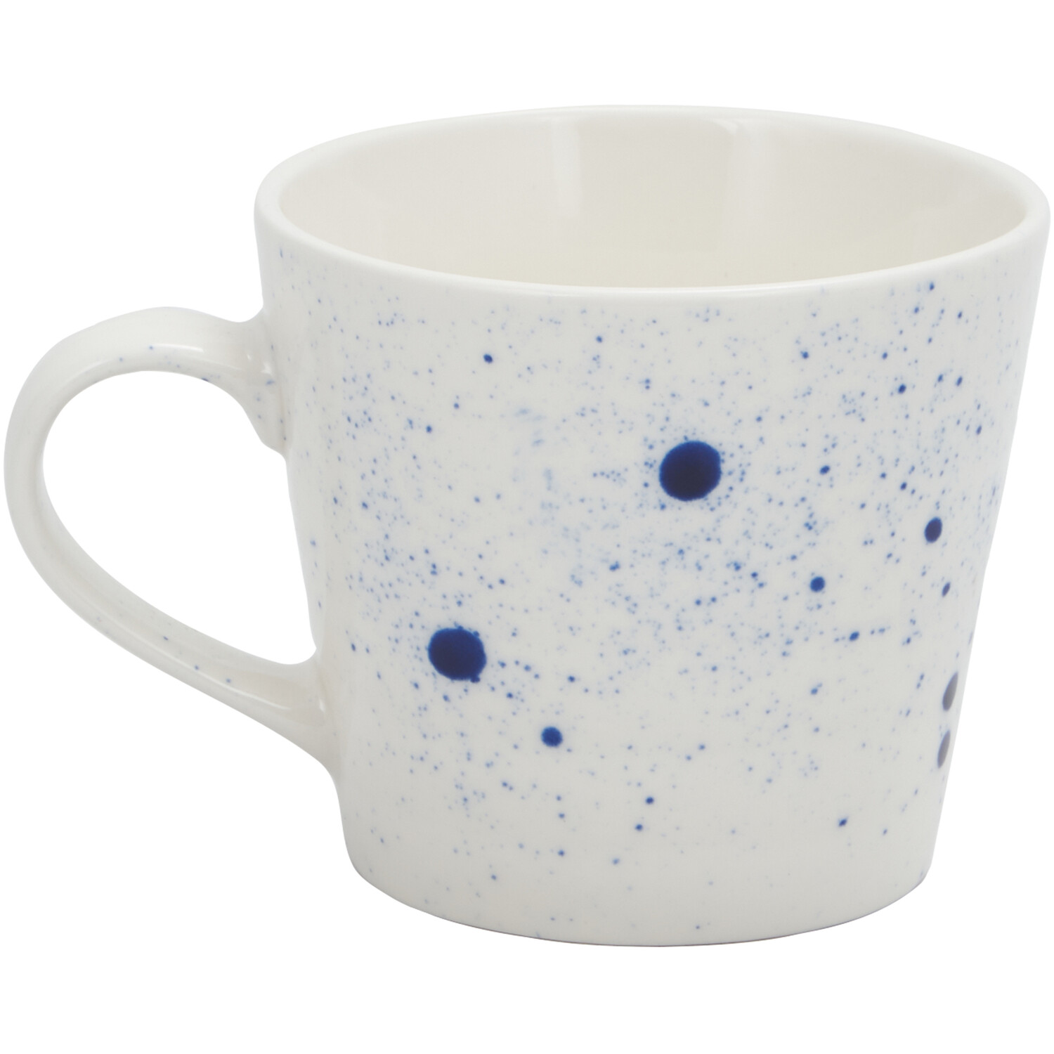 Blue Splatter Mug - White Image 1