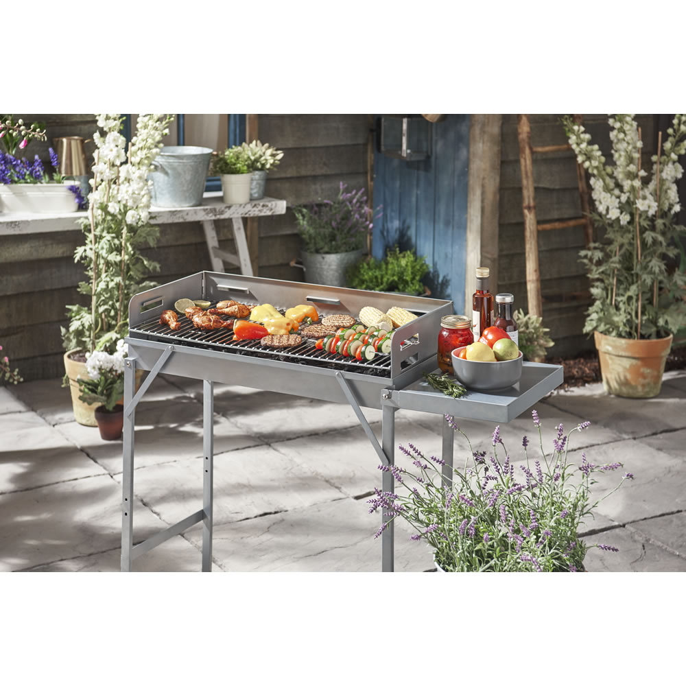 Wilko Large Foldable Charcoal BBQ Grill Wilko