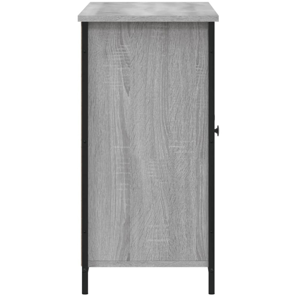 vidaXL 2 Door 3 Shelf Grey Sonoma Wooden Sideboard Image 7
