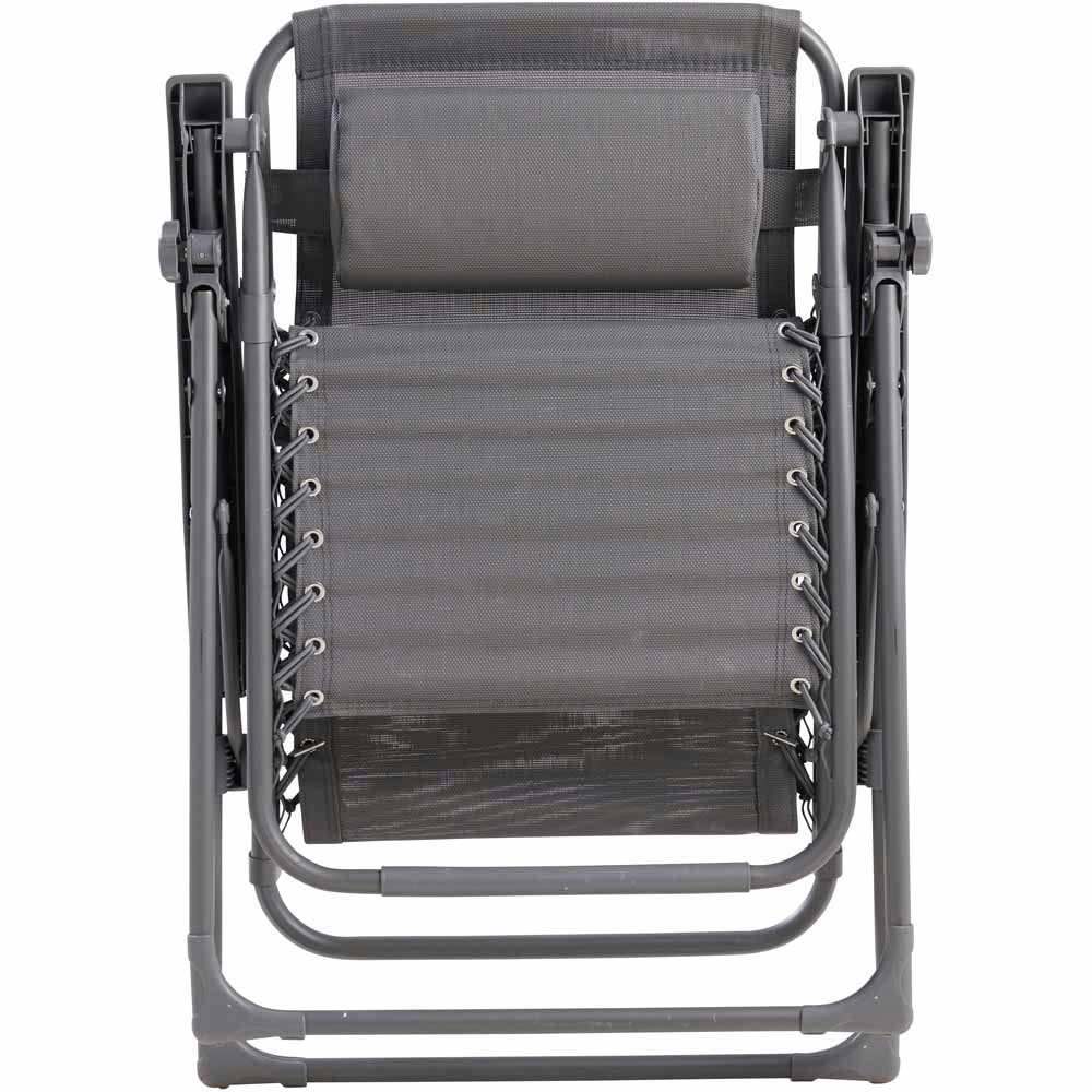 Wilko Woven Recliner Grey Wilko