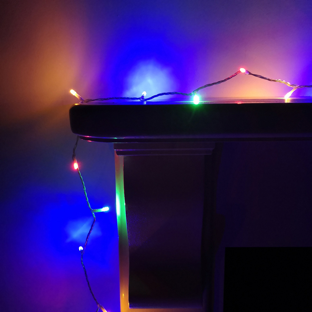 Premier 200 Multicolour LED Multi-Function Clear String Light 16m Image 3