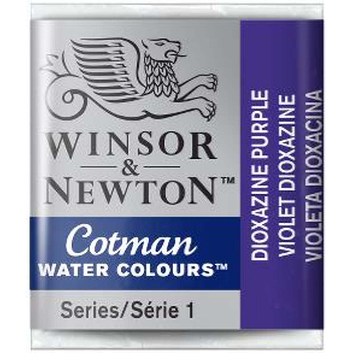 Winsor and Newton Cotman Watercolour Half Pan Paint - Dioxazine Purple Image