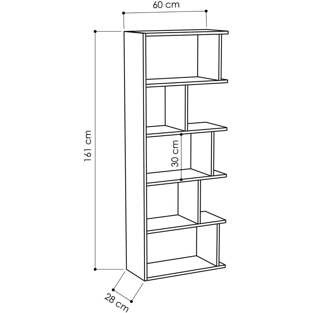 Decortie Tapi White Bookcase Set of 2 Image 5