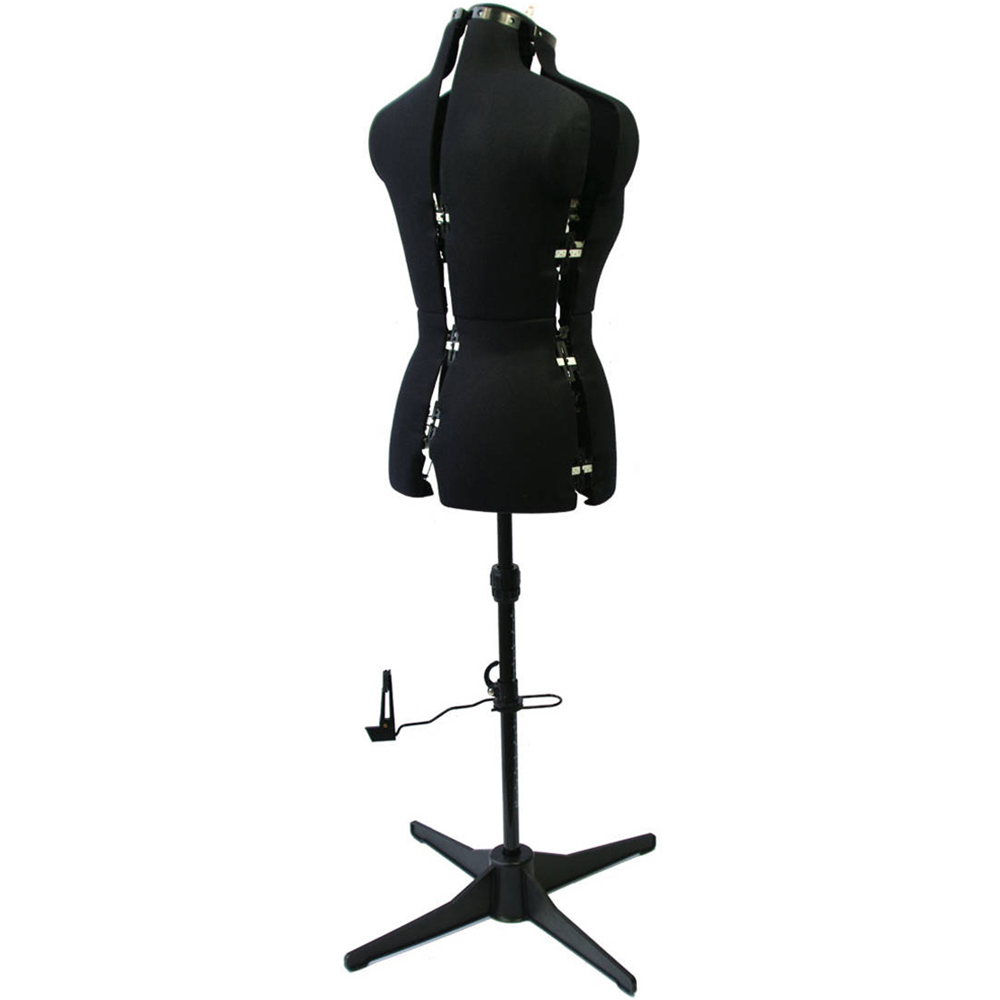 Sewing Online 023817-Black Black Adjustable 8-Part Dressmakers Dummy with Hem Marker Medium Image 4