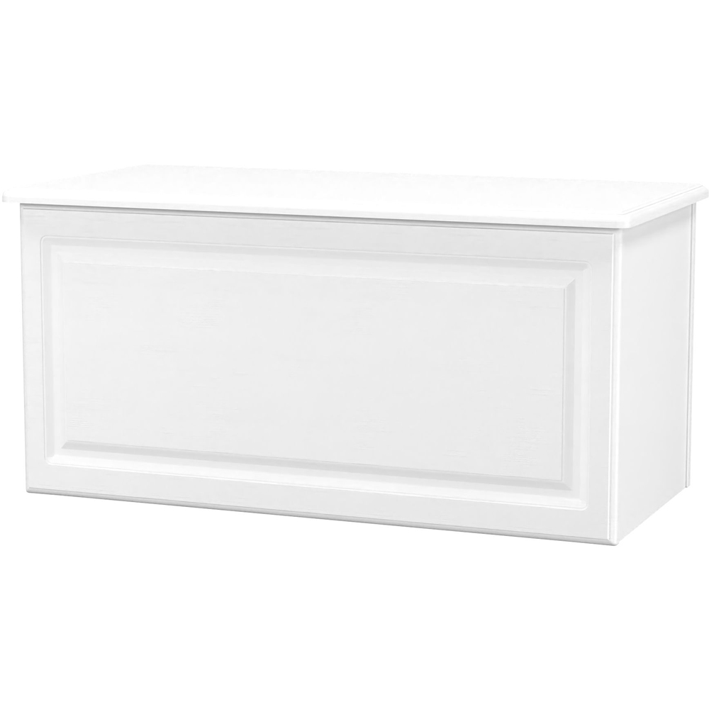 Crowndale Pembroke Matt White Lid Top Blanket Box Ready Assembled Image 3