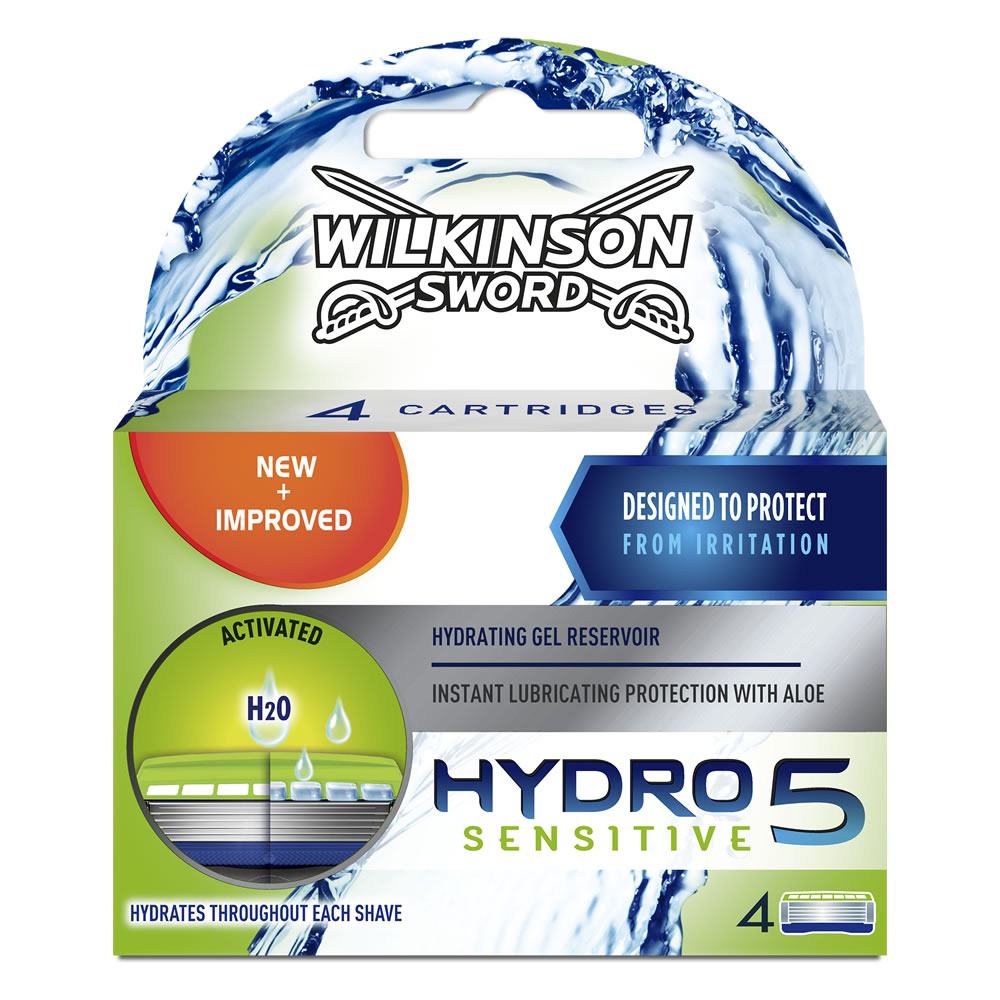 Wilkinson Sword Hydro 5 Sensitive Razor Blades 4 pack Image