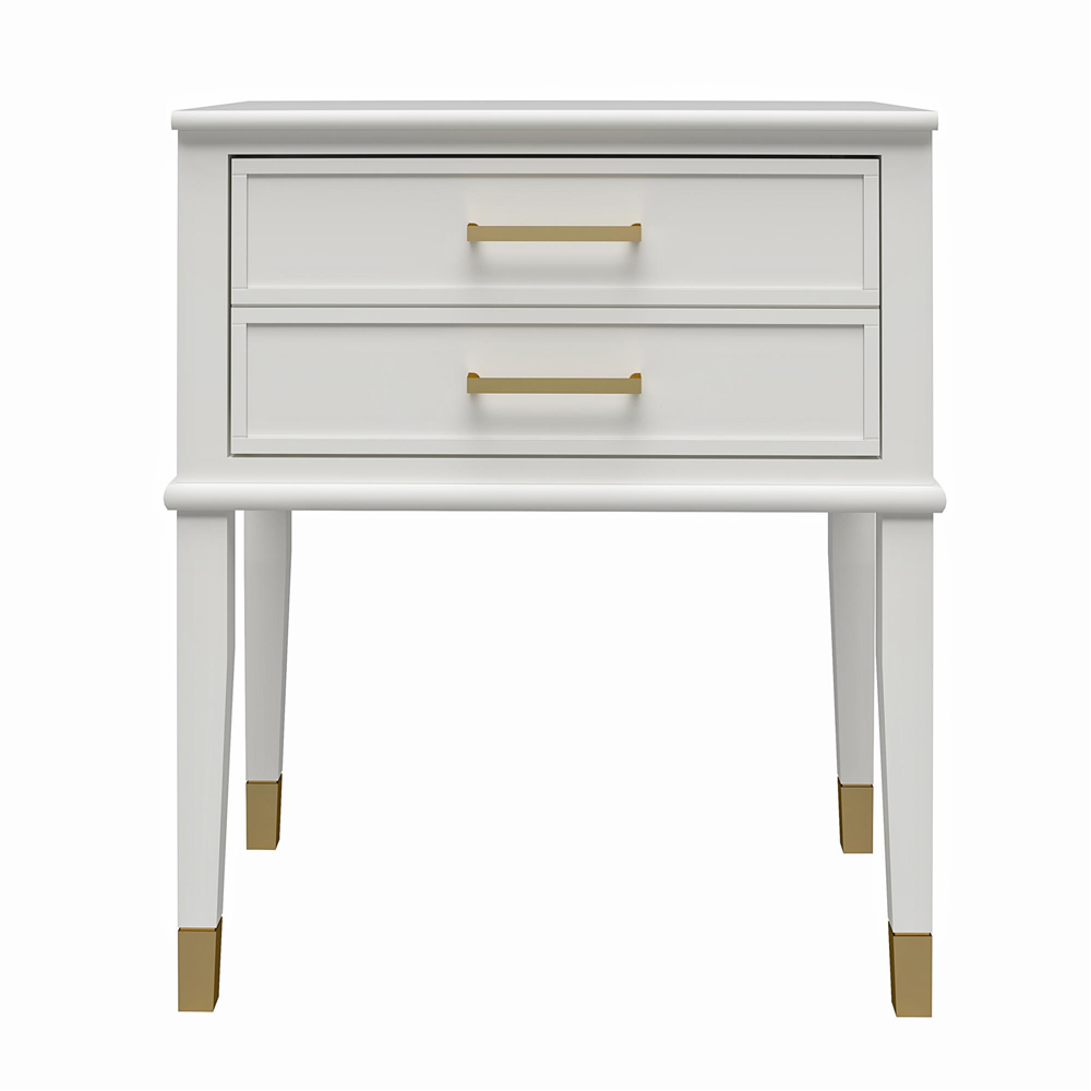Dorel Home Westerleigh Single Drawer White End Table Image 3