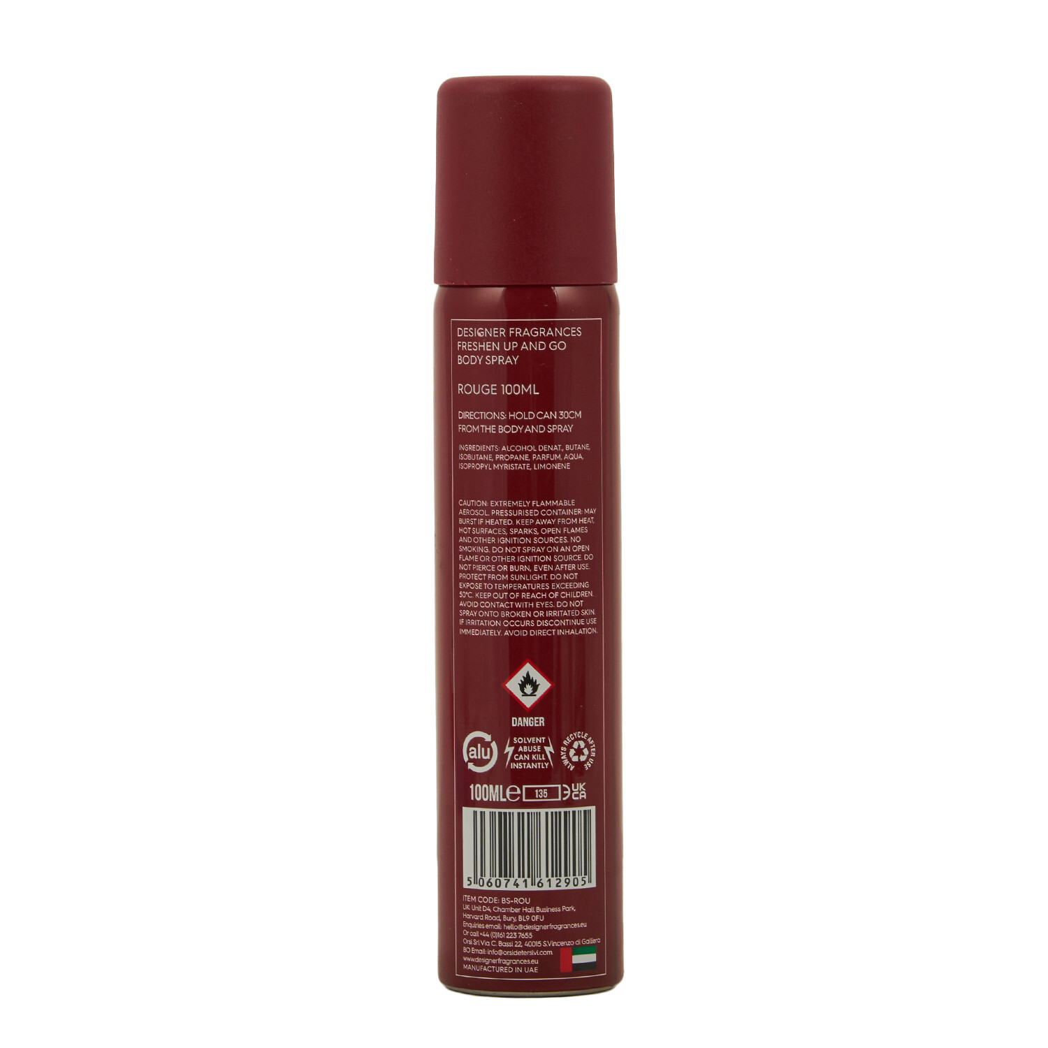 Rouge Body Spray - Red Image 2