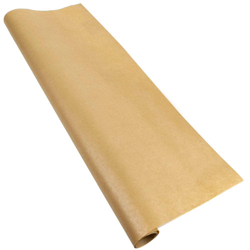 Plain Kraft Paper Roll 6m x 50cm Wilko