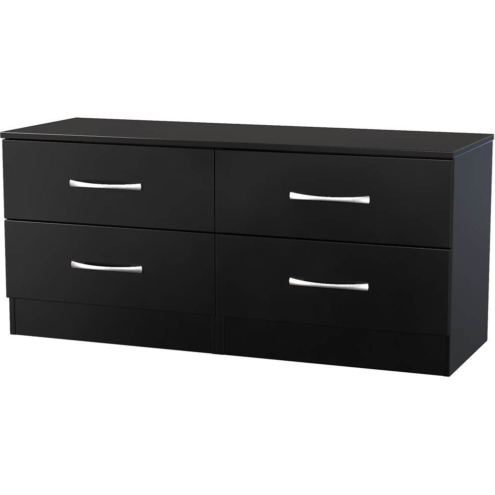Crowndale Avon 4 Drawer Matt Black Bed Box Ready Assembled Image 4