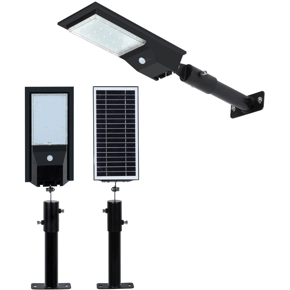 Callow Outdoor 9W White LED Solar Wall or Post Light Image 1