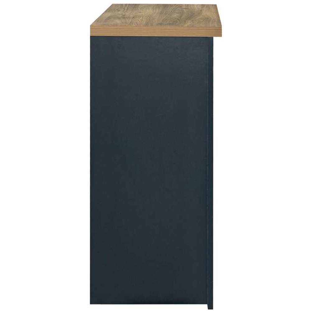 Highgate 4 Drawer Navy and Oak Chest of Drawers Image 3
