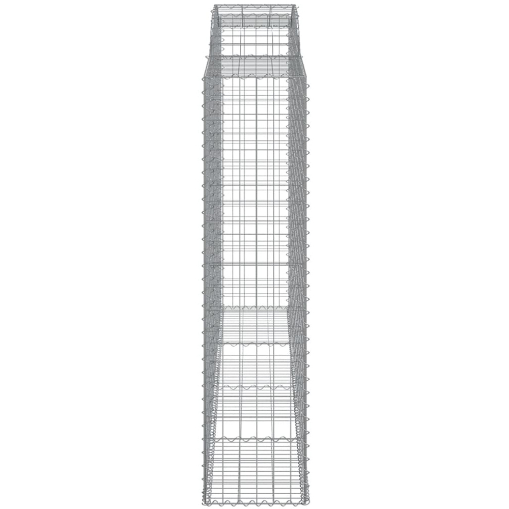 vidaXL Silver Galvanised Iron Gabion Basket 300 x 50 x 200/220cm 5 Pack Image 3