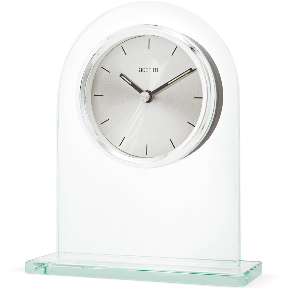 Acctim Ledburn Glass Mantel Table Clock Image 2
