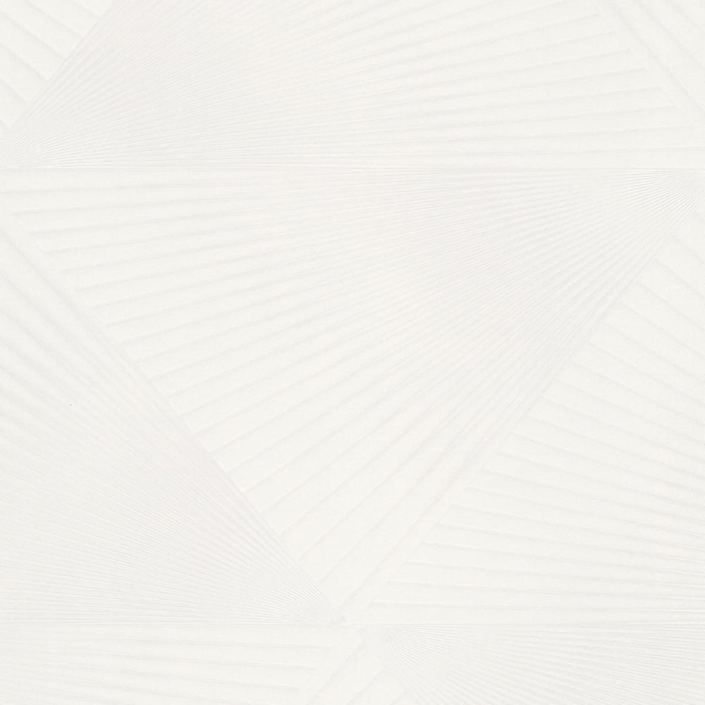 Erismann In Style Opulent 3D Effect Geometric White Satin Finish Vinyl Wallpaper Image 1