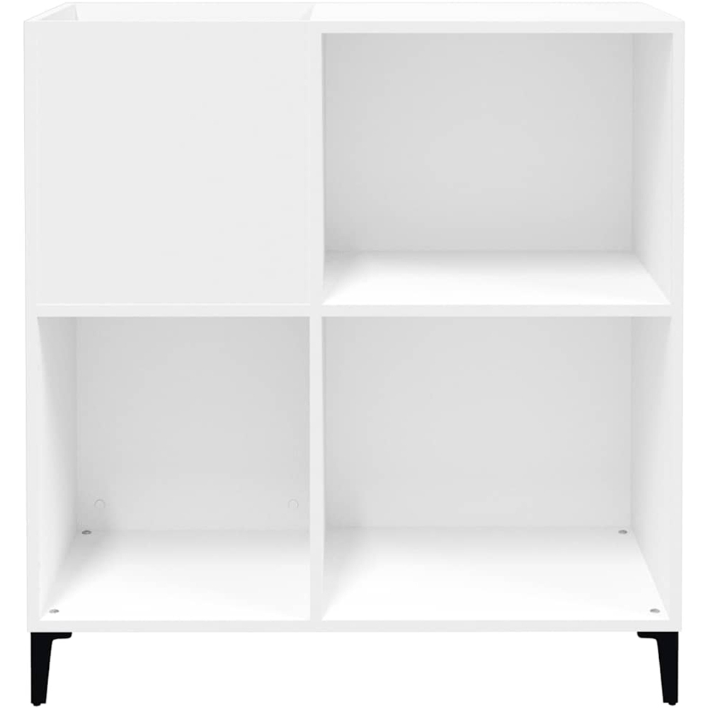 vidaXL 3 Shelf White Record Cabinet Image 5