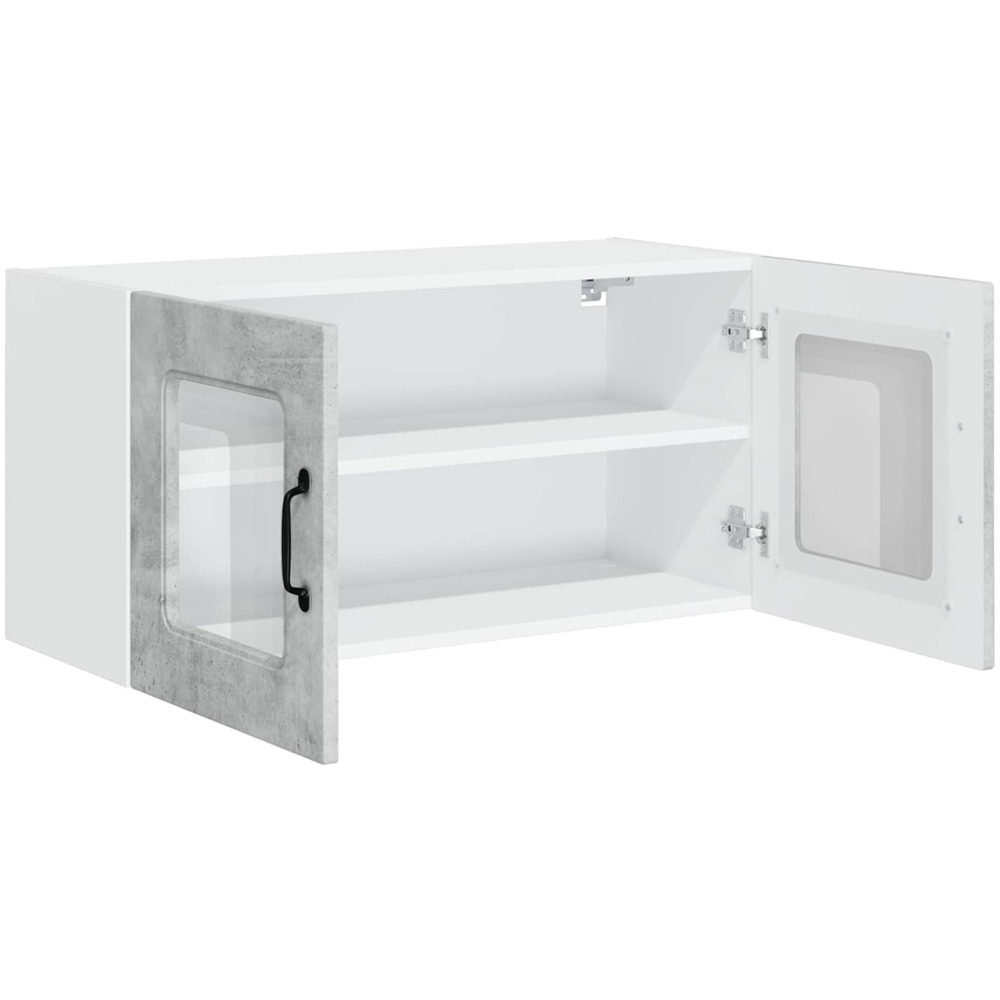 vidaXL Kalmar 2 Door Concrete Grey Wall Kitchen Cabinet Image 5