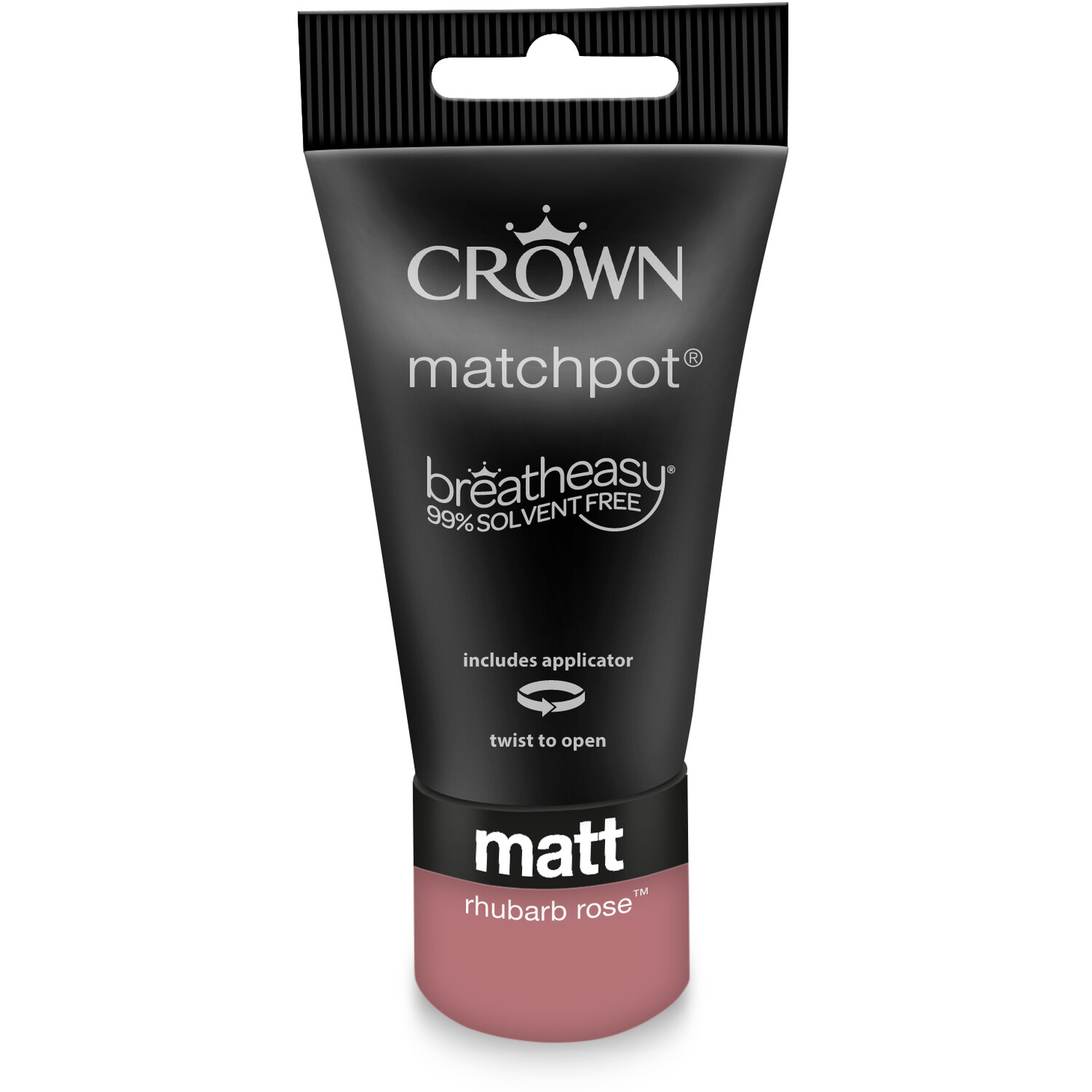 Crown Breatheasy Rhubarb Rose Matt Feature Wall Tester Pot 40ml Image