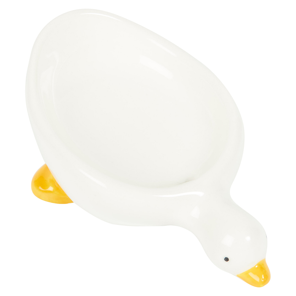 Duck Soap Dish White Image 2