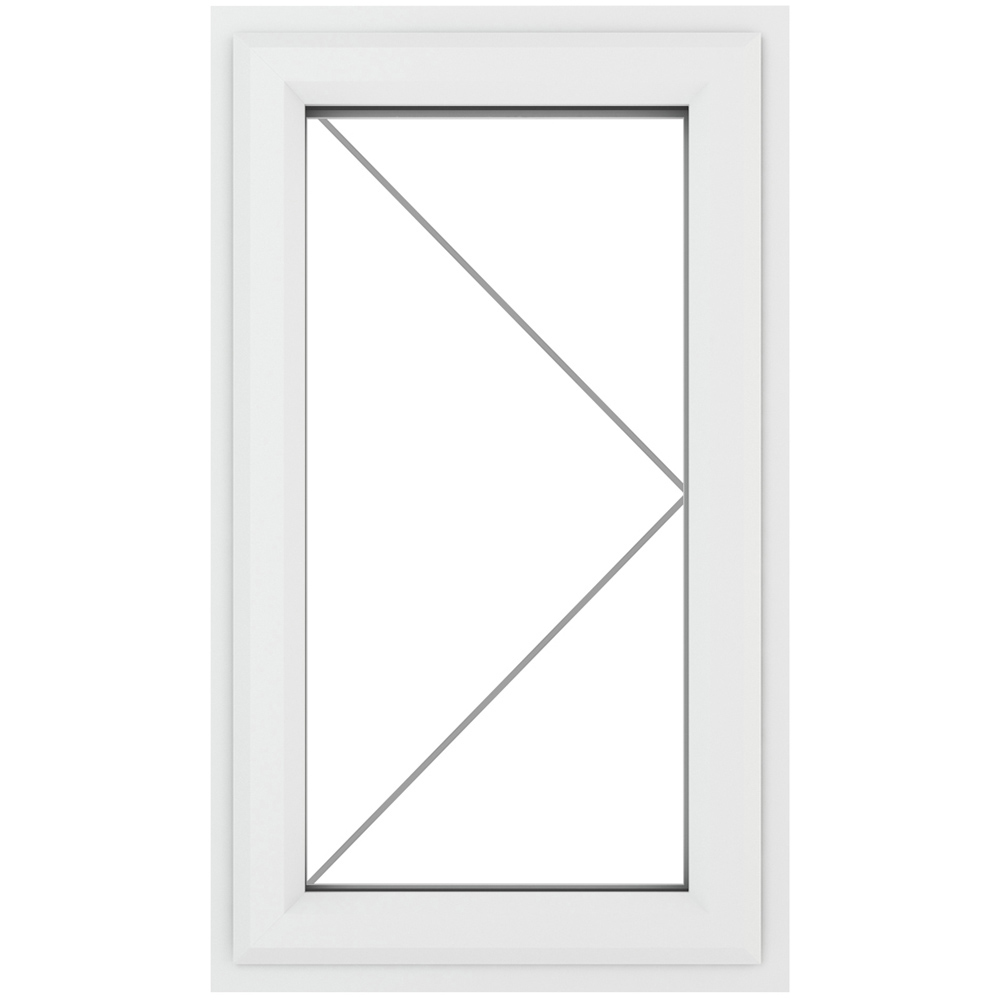 Crystal uPVC Triple Glazed Window Right Hand Side Hung White Clear Glass 610x820mm Image 2