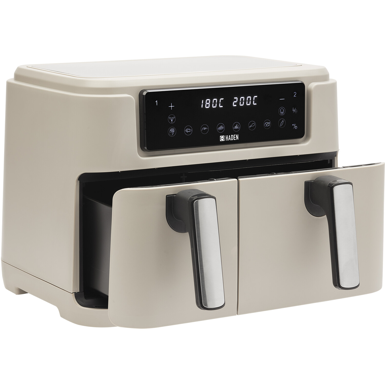 Haden 9.5L Dual Basket Air Fryer - Putty Image 7