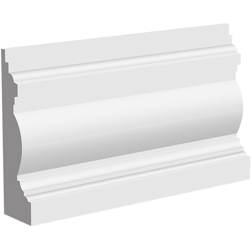 National Skirting White Edwardian Primed Skirting Board 18mm 70 x 4200mm Image 1