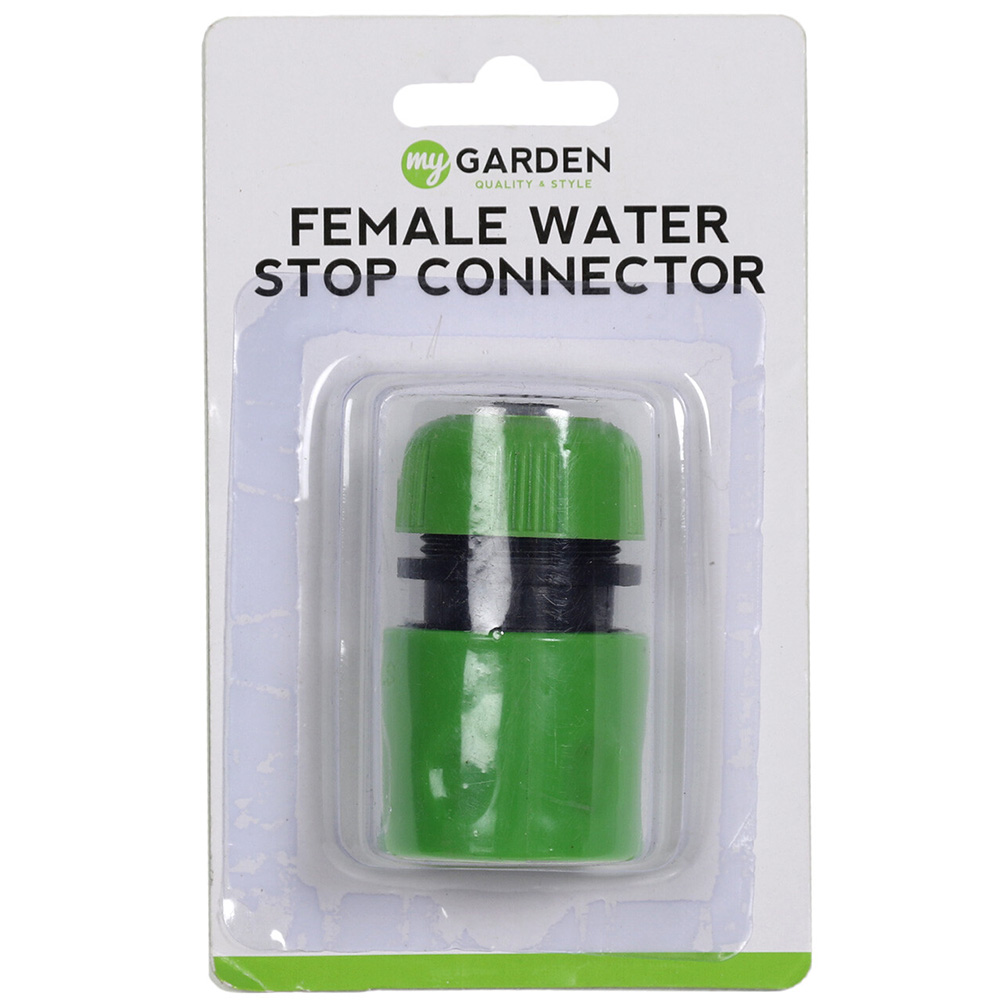My Garden Green Female Water Stop Connector Image
