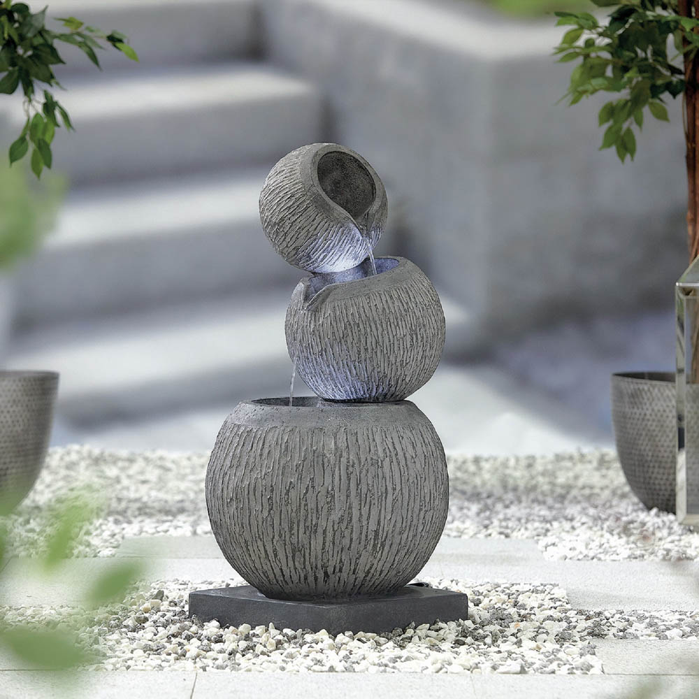 Stylish Fountain Illusion Falls LED Water Feature Image 5