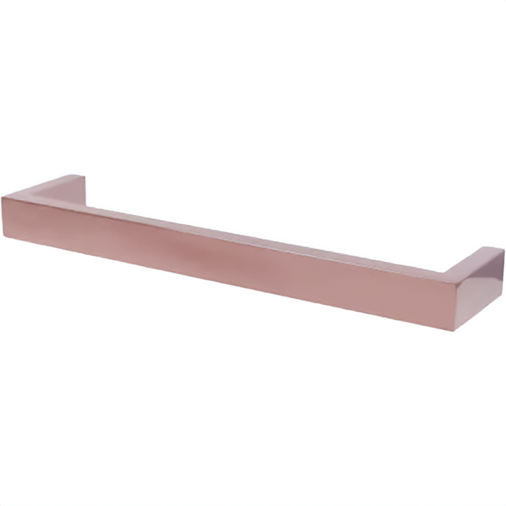 Towelrads Elcot Close Ended Square Rose Gold Towel Radiator 630 x 40mm 23W Image 1
