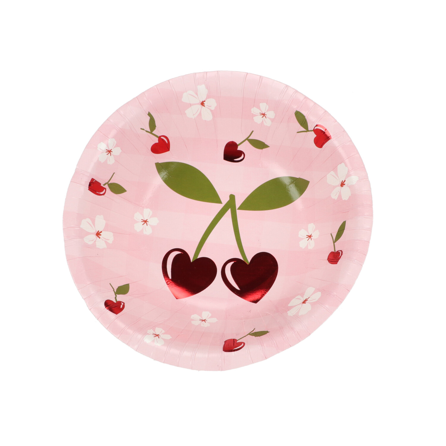 Pack of 8 Cherry Paper Bowls - Pink Image