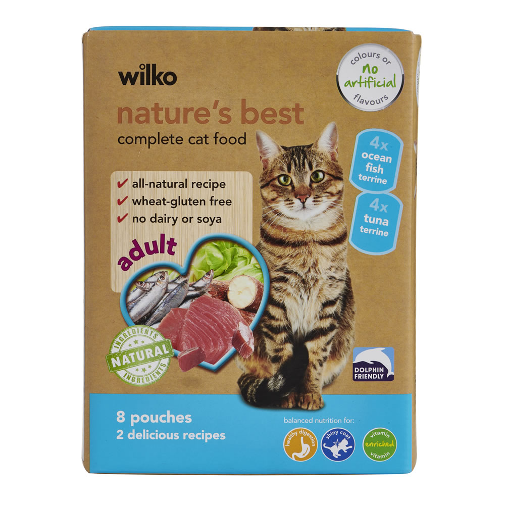 Wilko Cat Food Nature's Best Ocean Multipack 8x70g