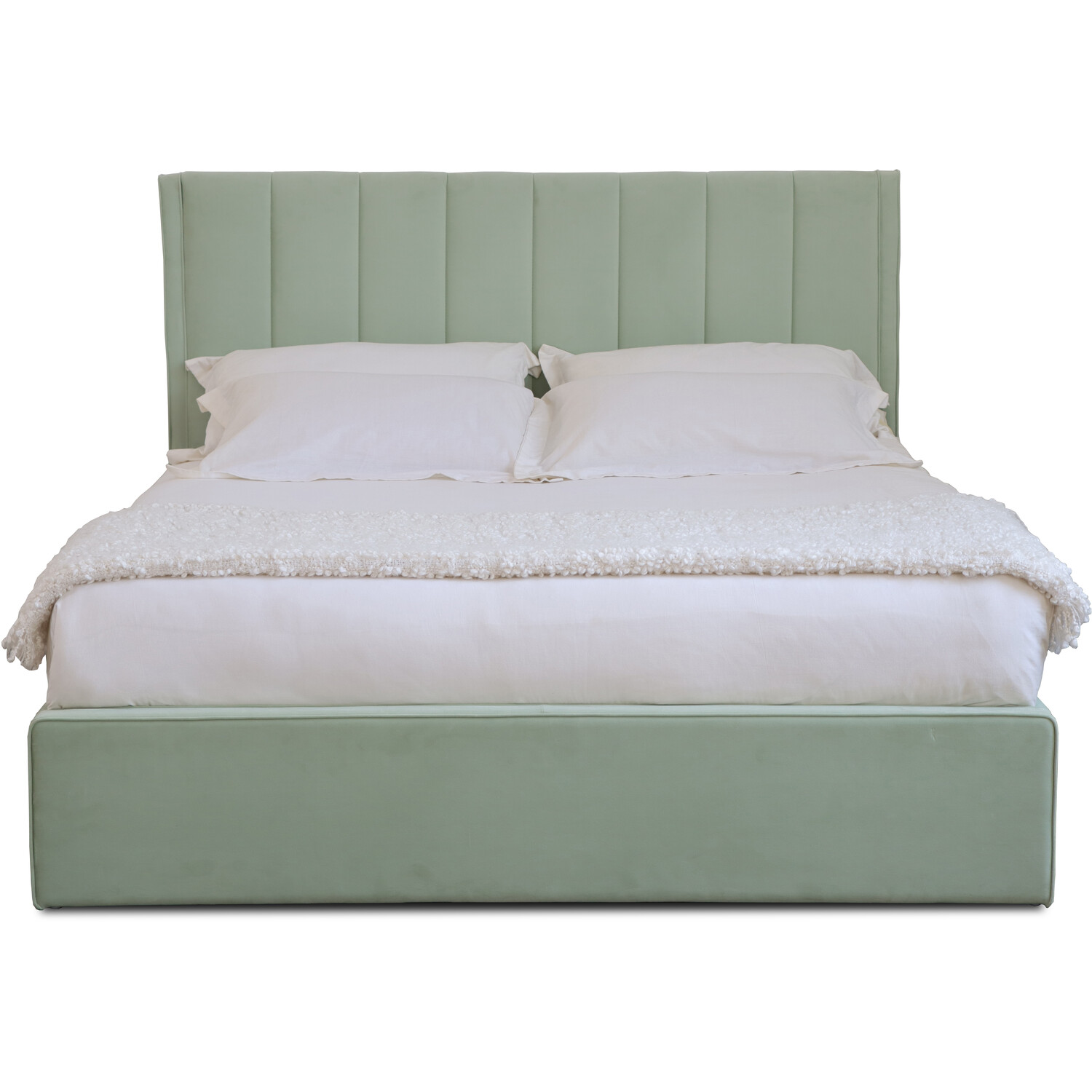 Willow Super King Size Mint Ottoman Bed Image 5