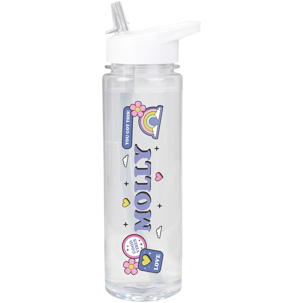 Personalised Memento Good Vibes Water Bottle 750ml Image 1