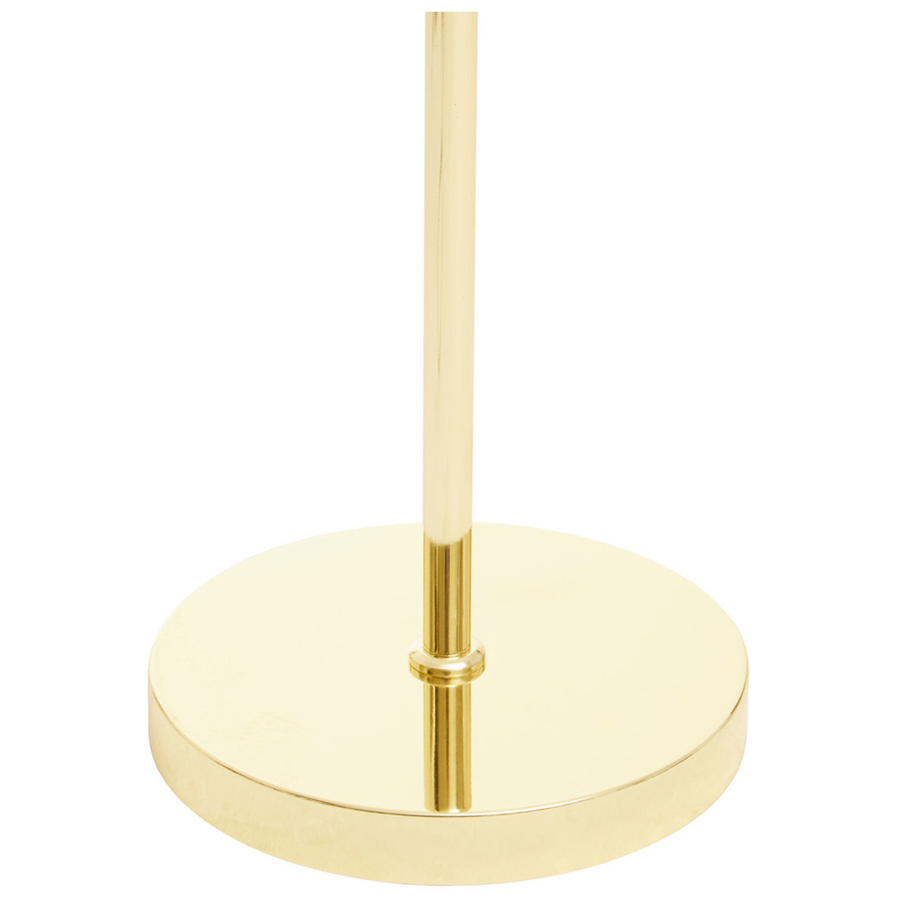 Premier Housewares Shiny Brass Adjustable Floor Lamp Image 8