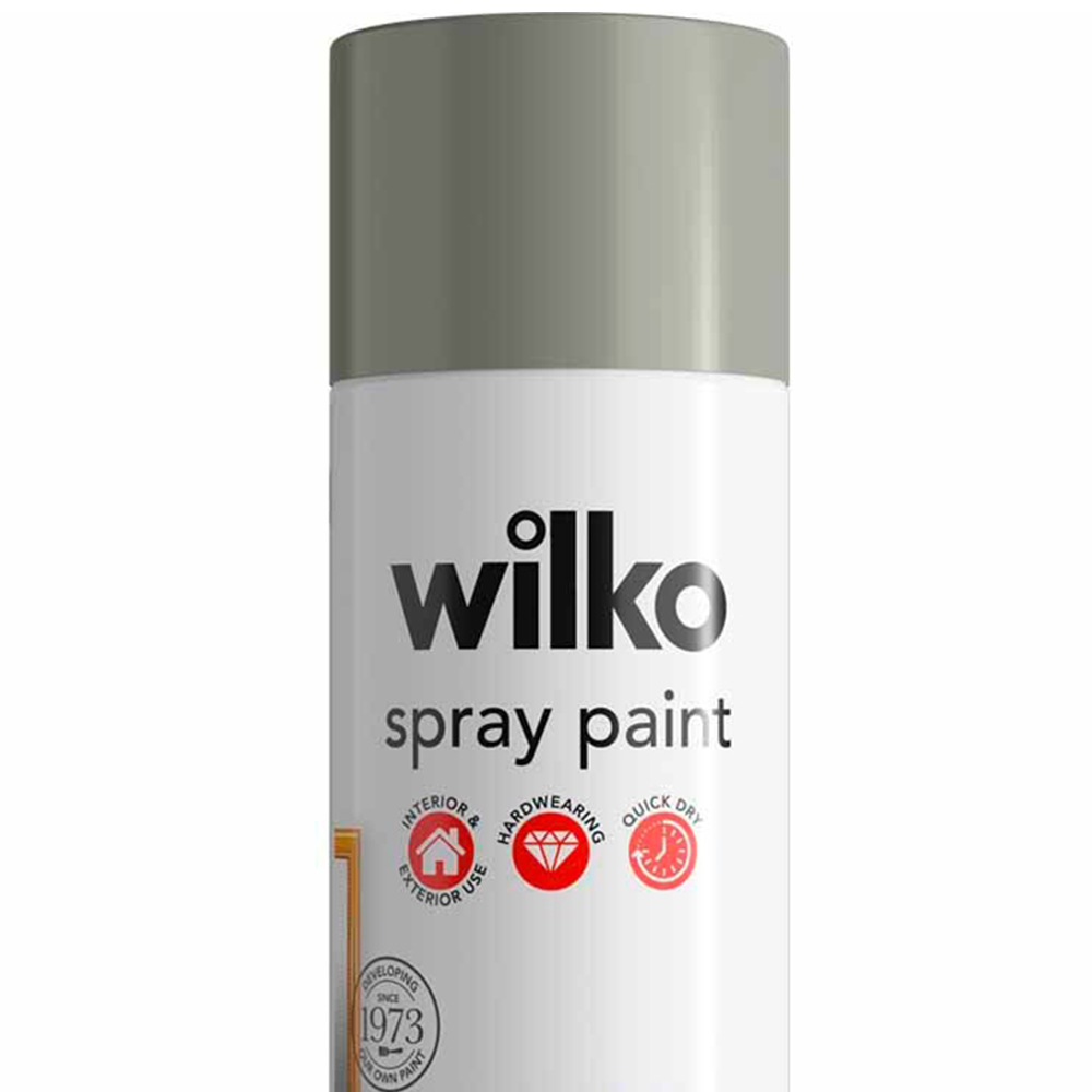 Wilko Storm Cloud Gloss Spray Paint 400ml Image 2