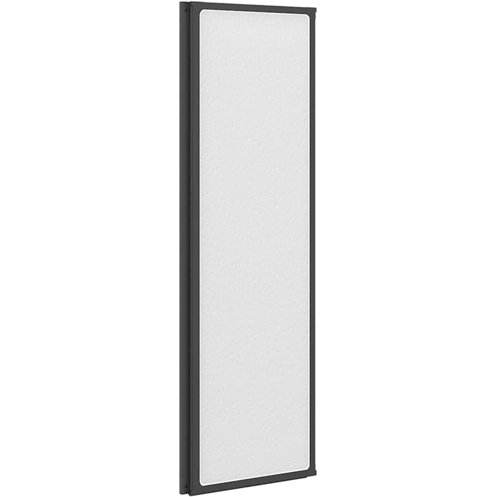 vidaXL Black Shower Screen 132 x 2 x 140cm Image 5