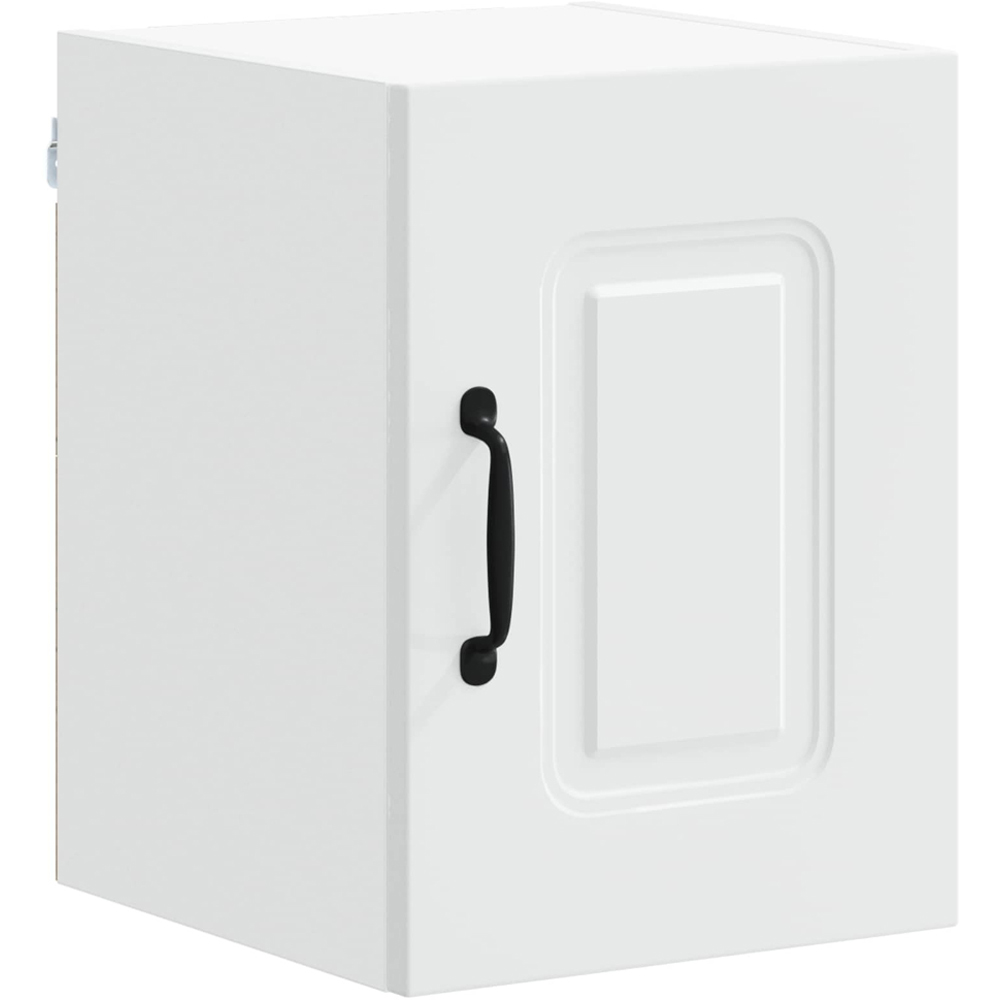 vidaXL Kalmar Single Door White Wall Mounted Kitchen Cabinet Image 2