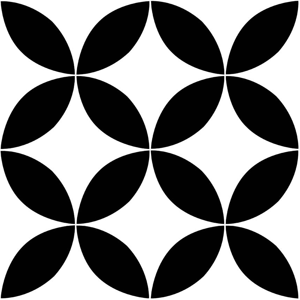 Floorpops Starlight Black and White Peel and Stick Floor Tile 30.48 x 30.48cm 10 Pack Image 2