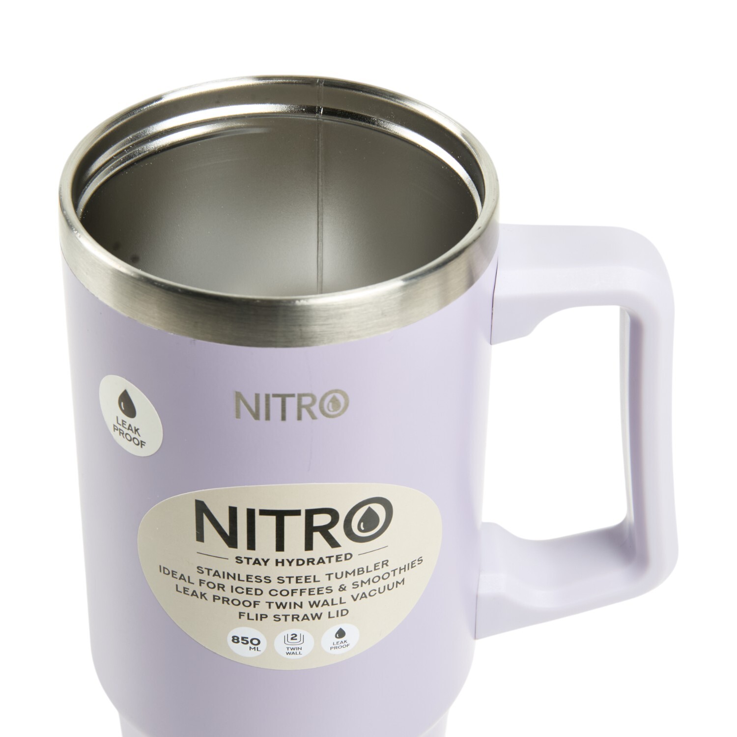 Nitro Stainless Steel Flip Straw Vacuum Tumbler Image 5