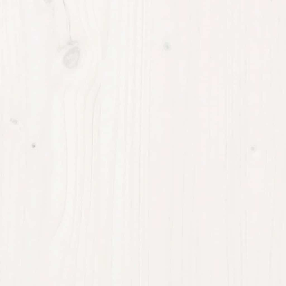 vidaXL White Solid Pine Wood Garden Planter 70 x 70 x 70cm Image 9