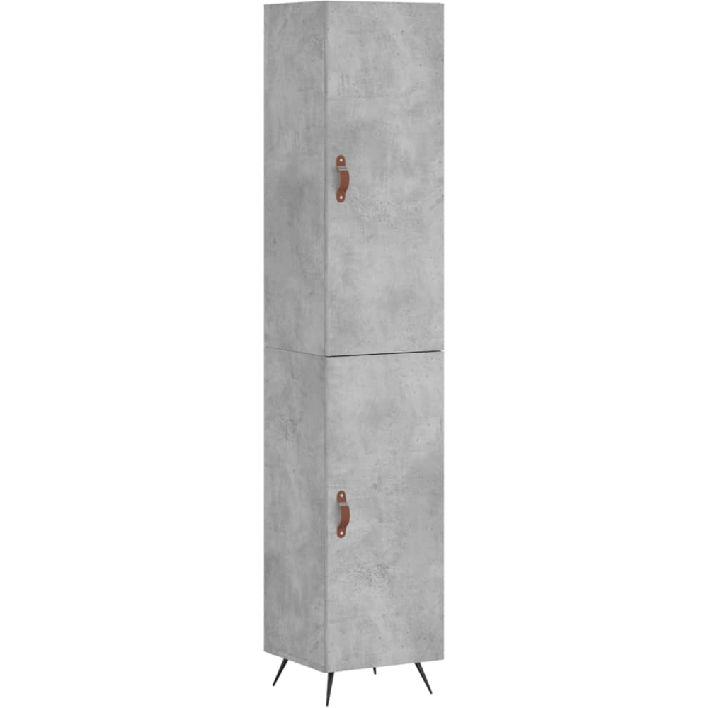 vidaXL 2 Door Concrete Grey Highboard Image 2