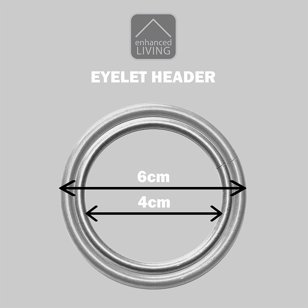 Enhanced Living Navy Herringbone Blackout Eyelet Thermal Curtains 229 x 183cm Image 8