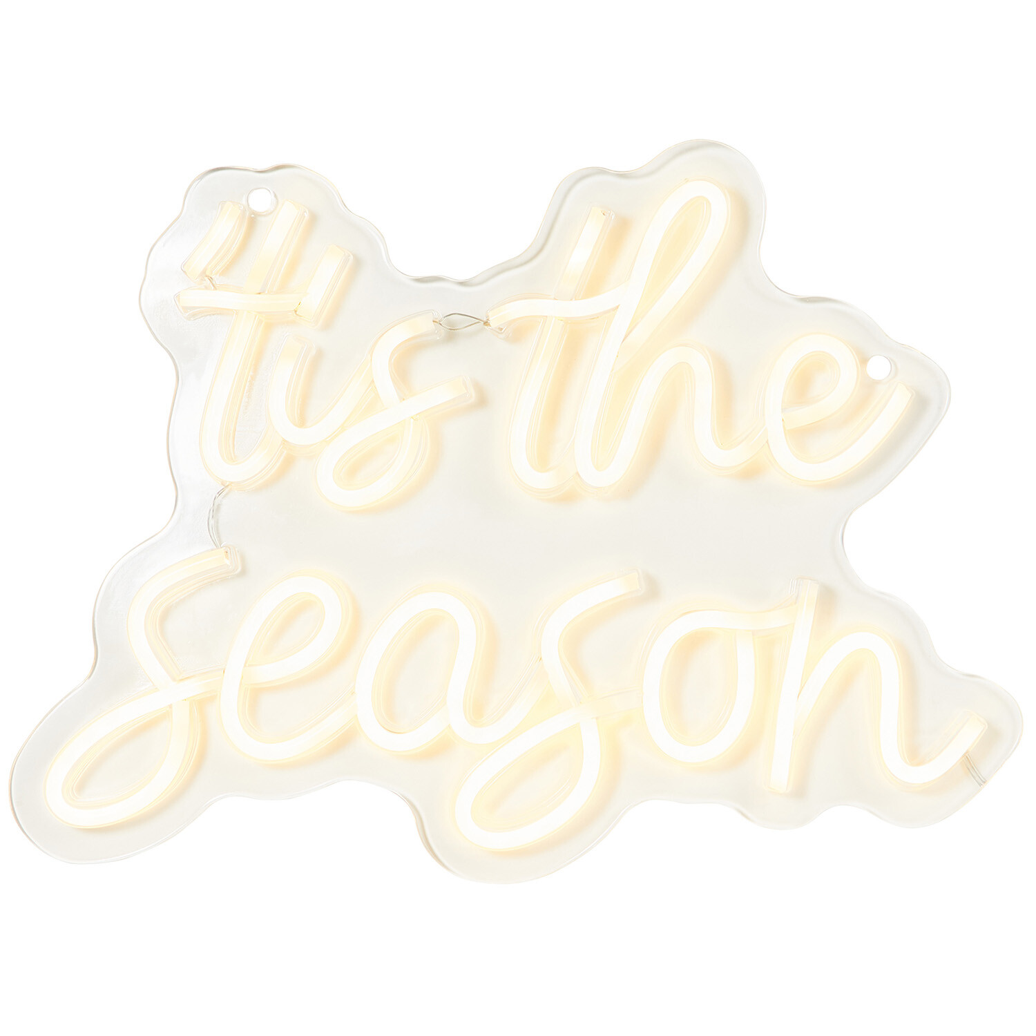 Tis The Season Neon Sign - White Image 2
