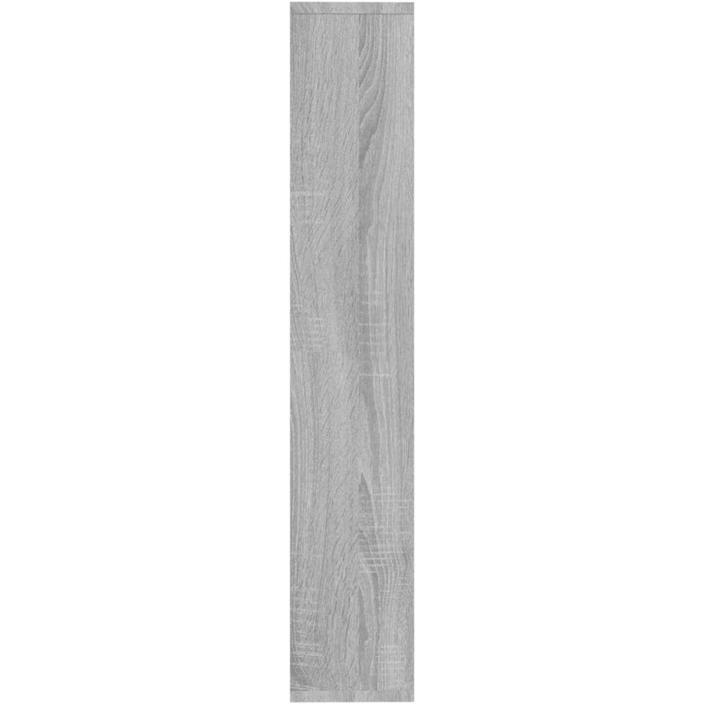 vidaXL 7 Shelf Grey Sonoma Floating Wall Shelf Image 4