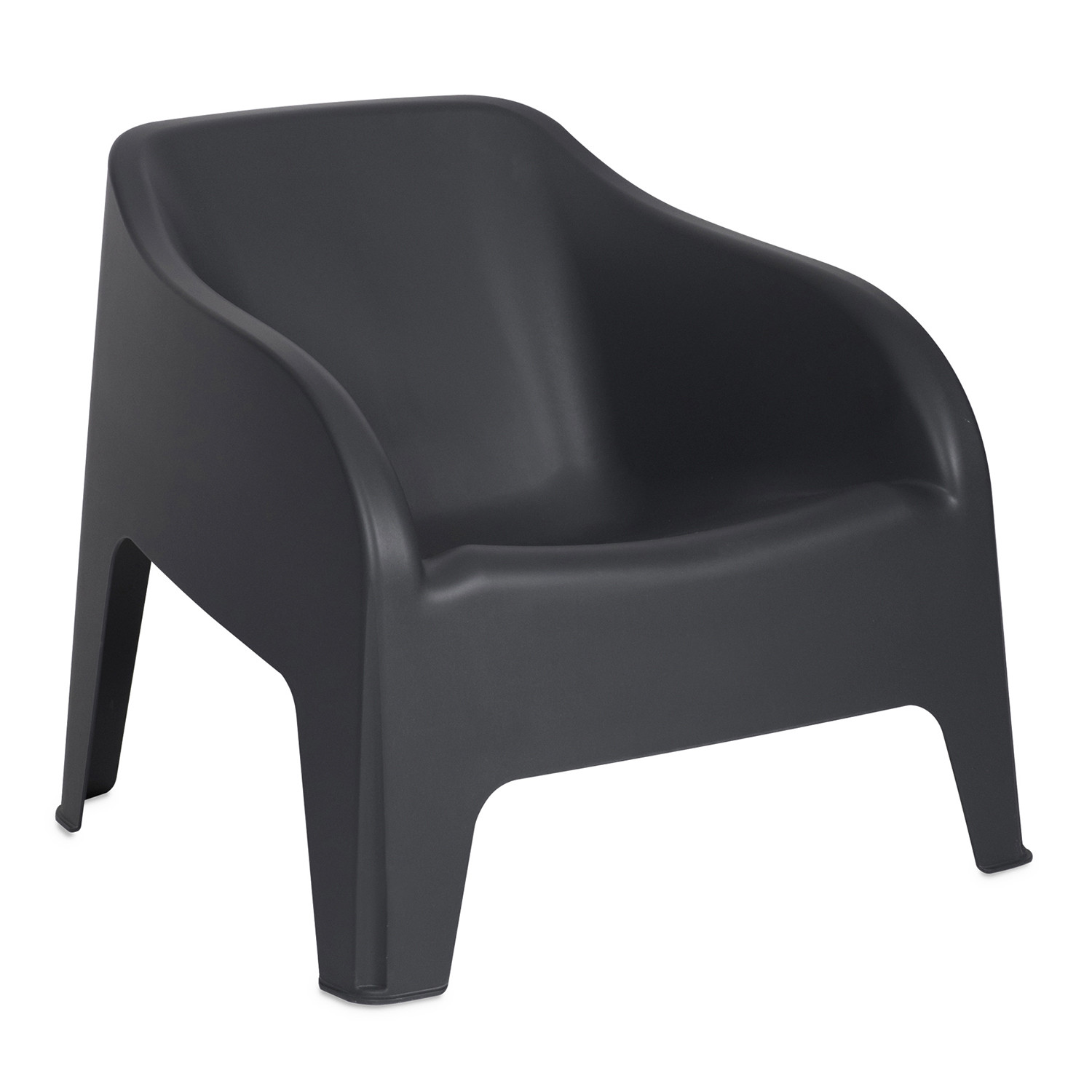Toomax Petra Anthracite Grey Stackable Armchair Image 3