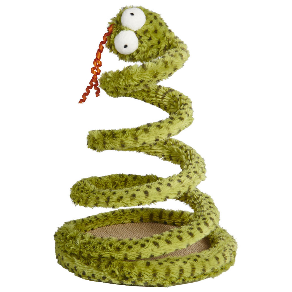 Wilko Snake Scruncher with Spring Body Cat Toy Image 1