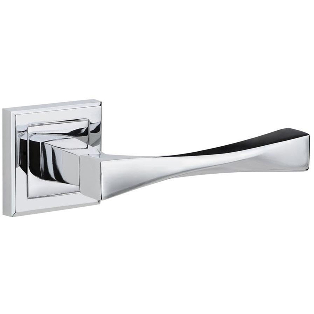 Golden Grace Polished Chrome Astrid Straight Bathroom Door Handle Set Image