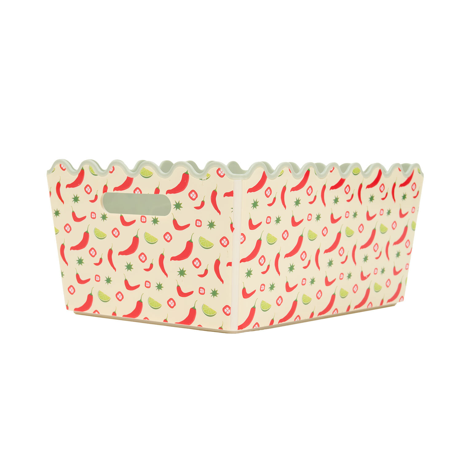 Fruit or Spicy Wave Printed Storage Basket Image 4