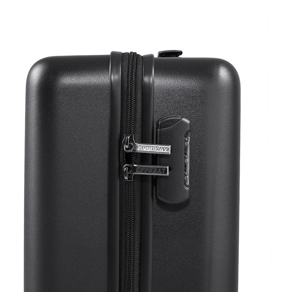 H&O Direct Black Hardside Carry-On Suitcase with Spinner Wheels Image 3